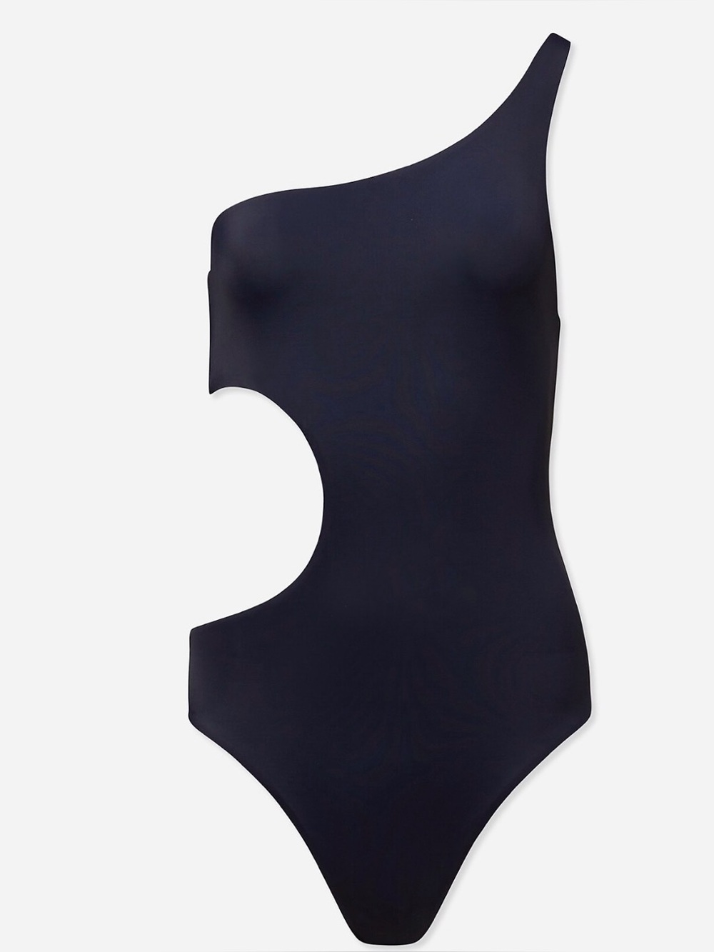 Onia One-Shoulder Cutout One-Piece Swimsuit in Black